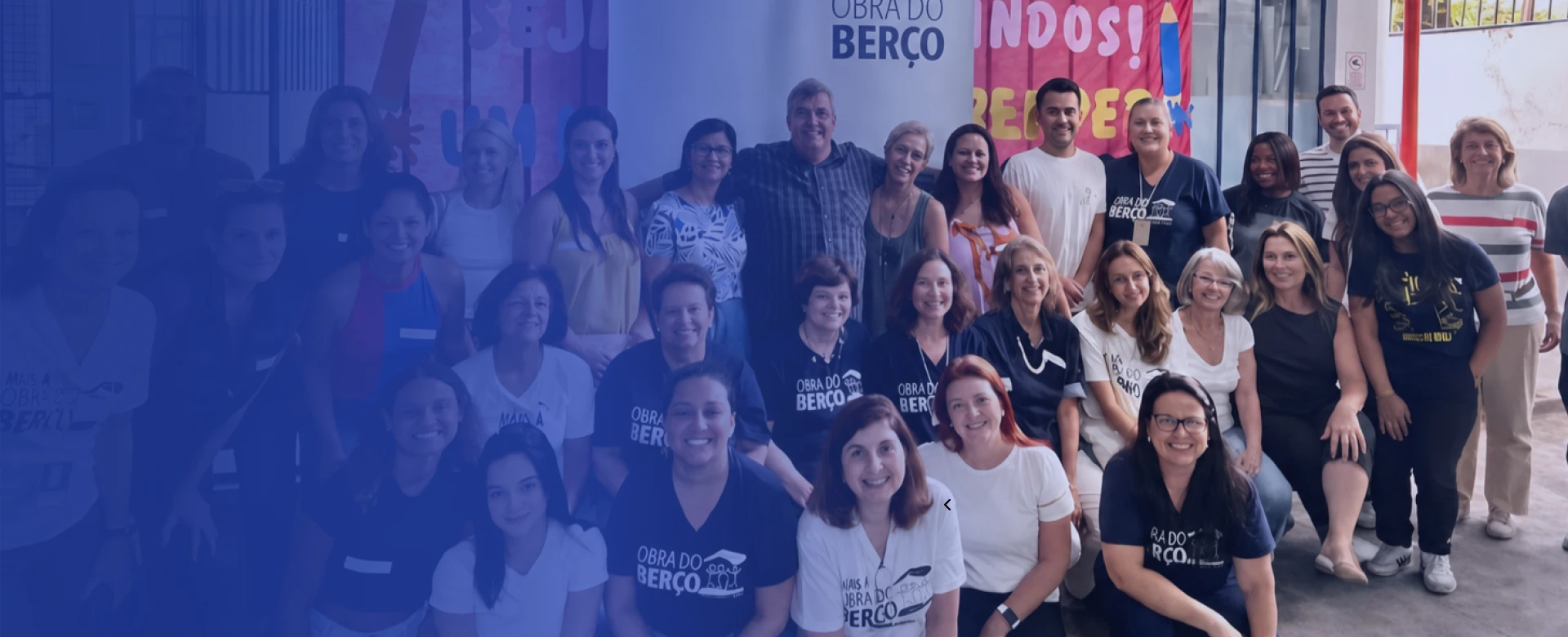 Equipe e voluntários da Obra do Berço